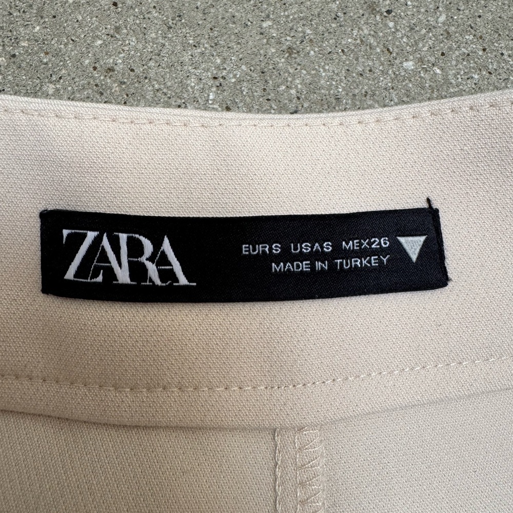 Zara Cropped Cream Blazer Jacket - Picture 6 of 6
